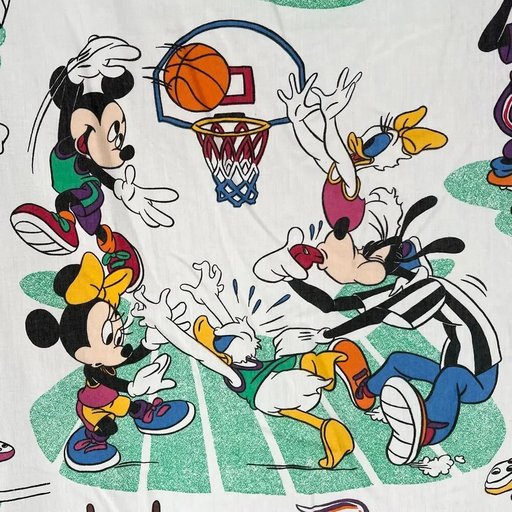 90s Disney Sports Twin Sheet Set 1990s Vintage